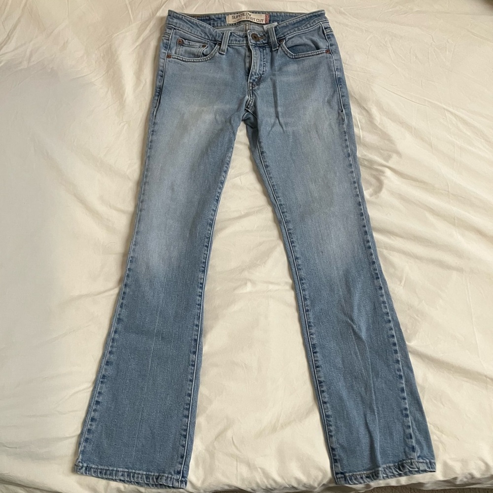 Levi's Light Wash Low Rise Flare Jeans